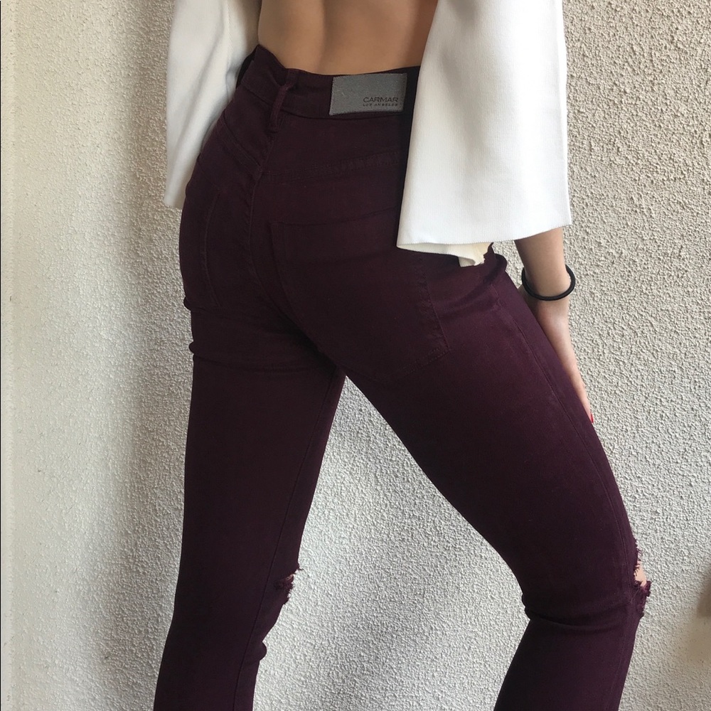 ✨HP✨LF Carmar burgundy jeans - Picture 8 of 8